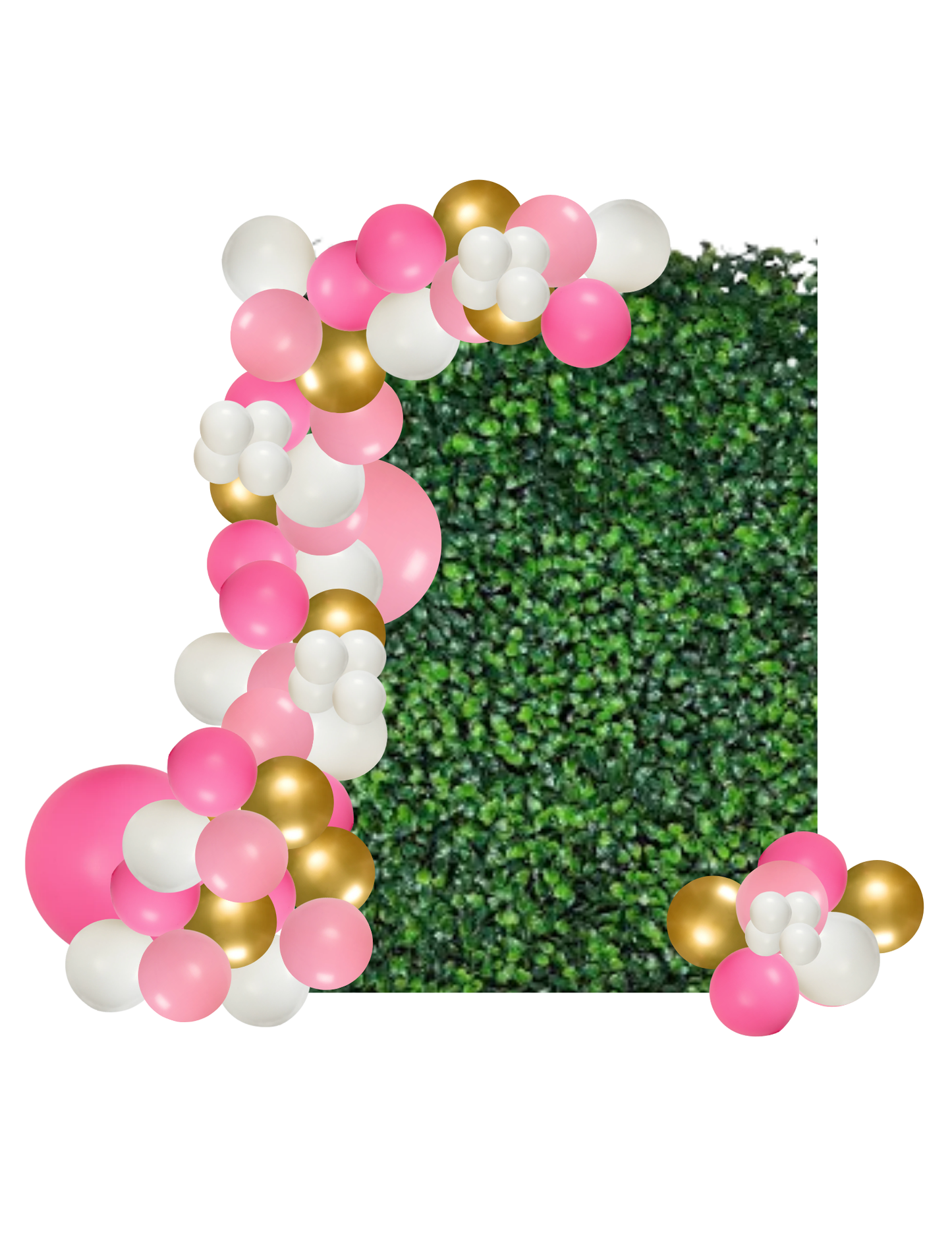 Grass Wall backdrop with Double Garland