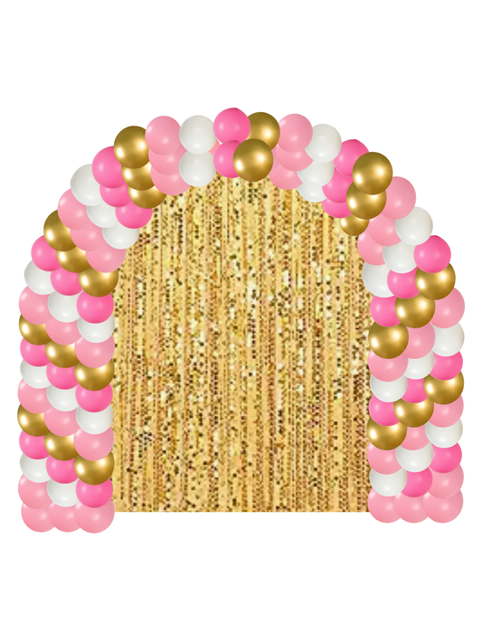 Classic Arch with Sequin Draping
