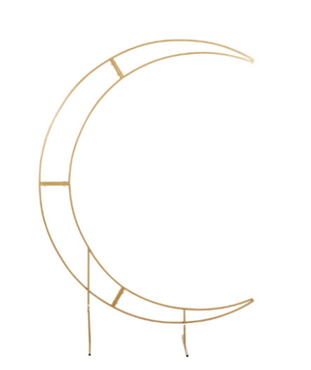 Metal Crescent Moon Backdrop