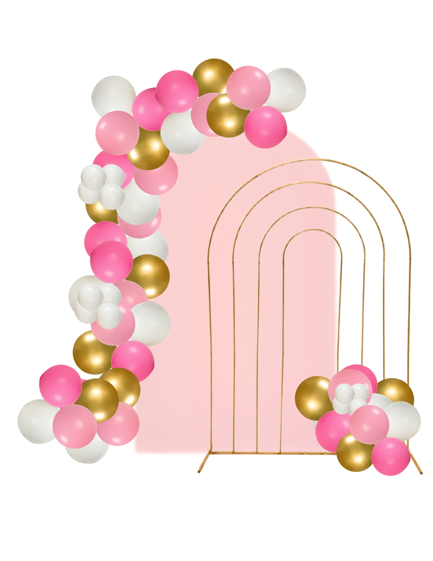 Double Chiara Backdrop with Double Garland
