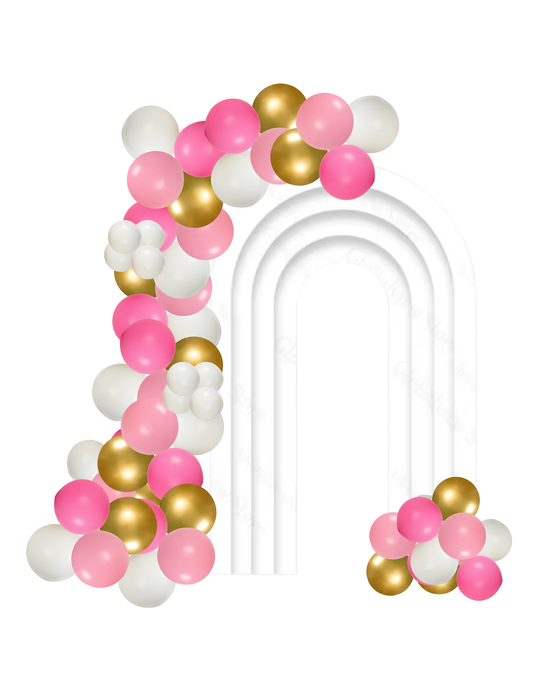 Layered Chiara Backdrop with Double Garland