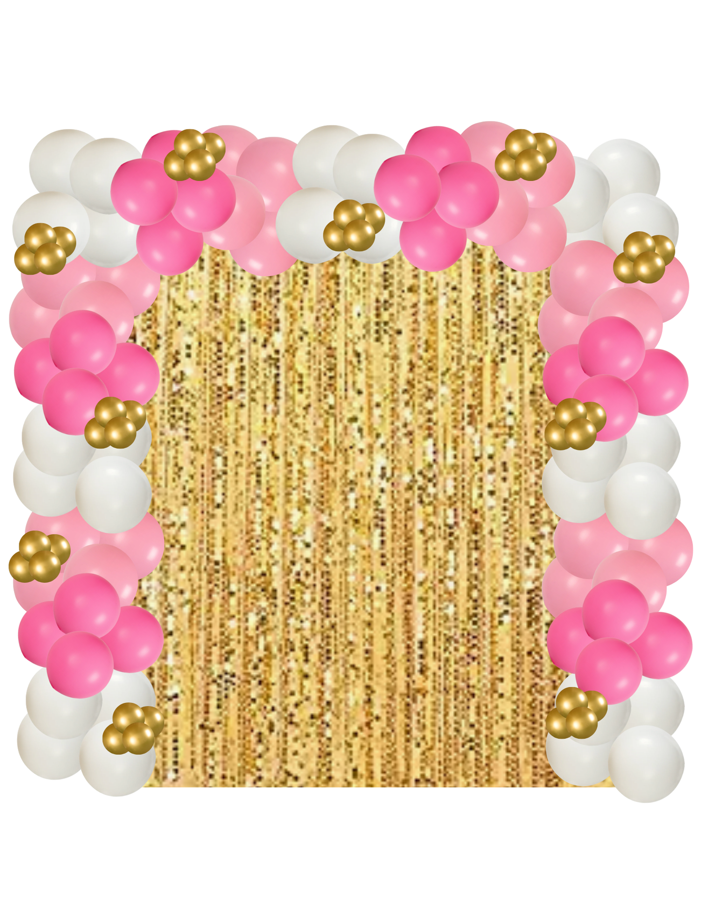 Square Arch with Sequin Draping